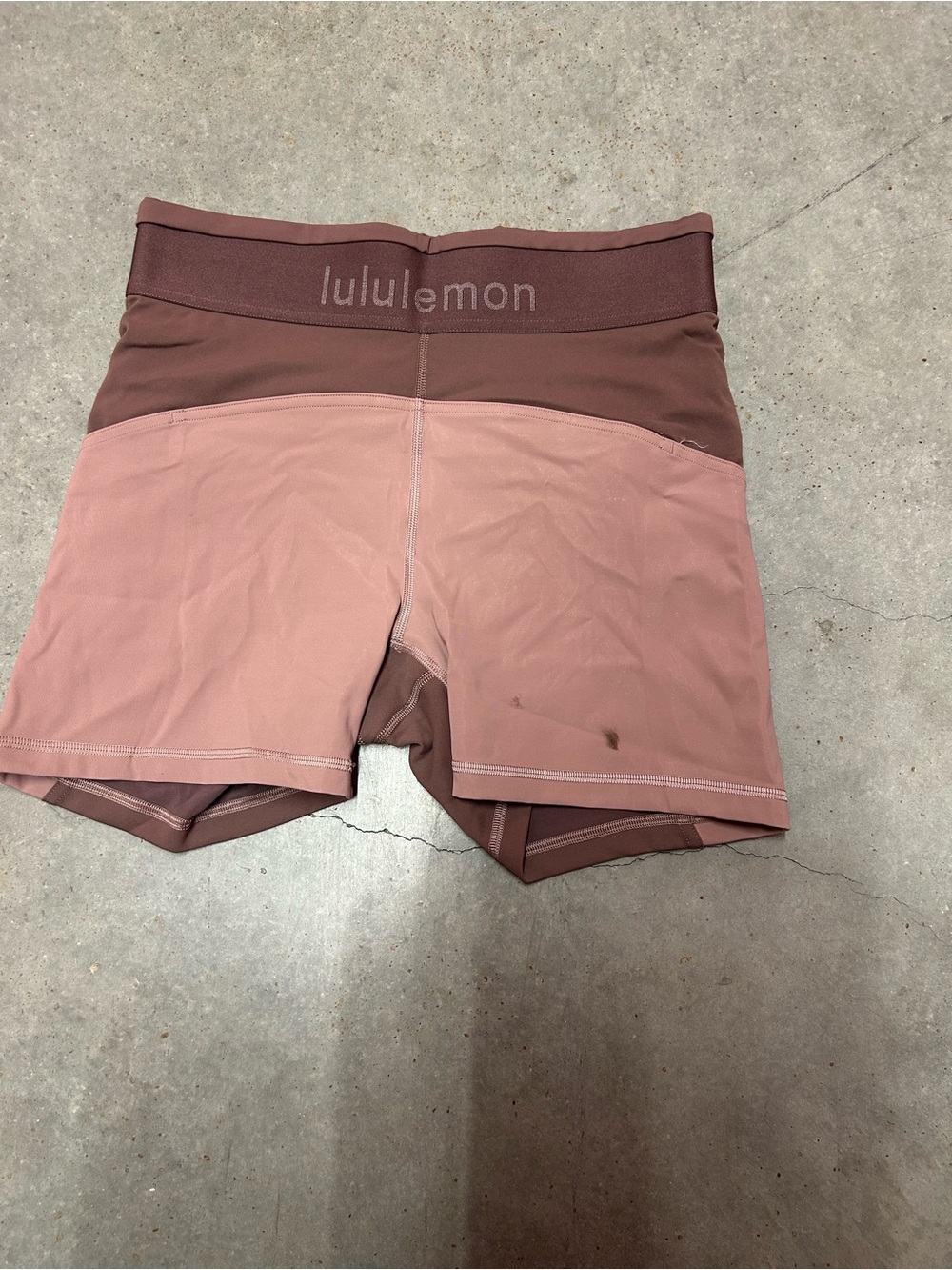 lululemon athletica Two-Tone Mauve and Dusty Rose Bike Shorts